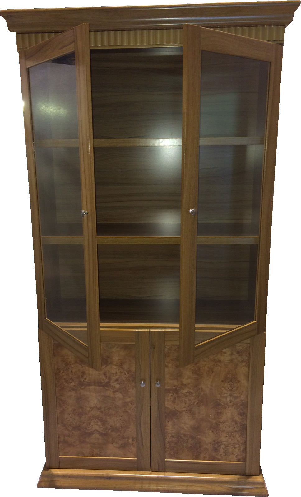 Executive Light Oak Two Door Bookcase - 1861A-2DR